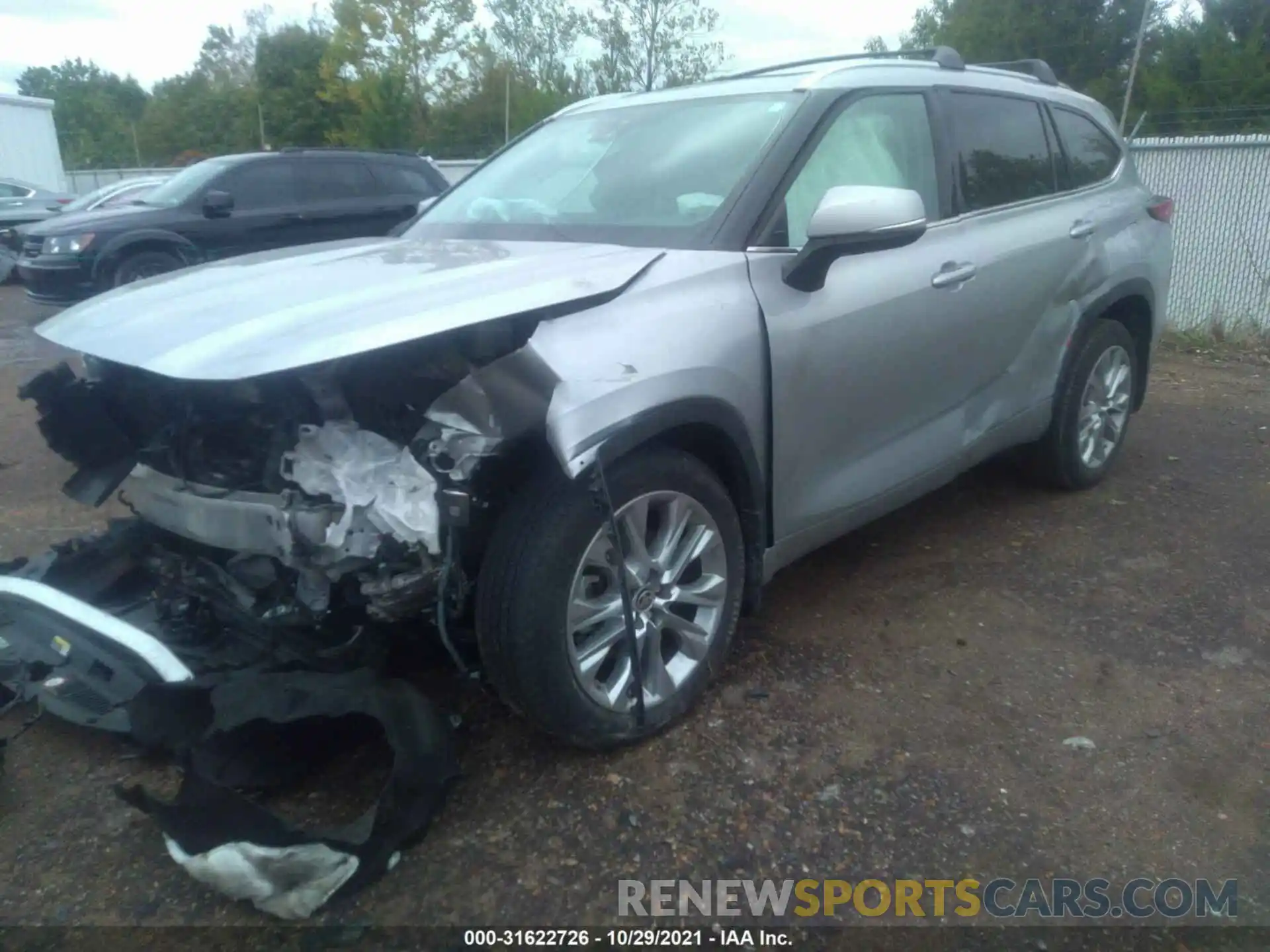 2 Photograph of a damaged car 5TDDZRBH7LS003977 TOYOTA HIGHLANDER 2020