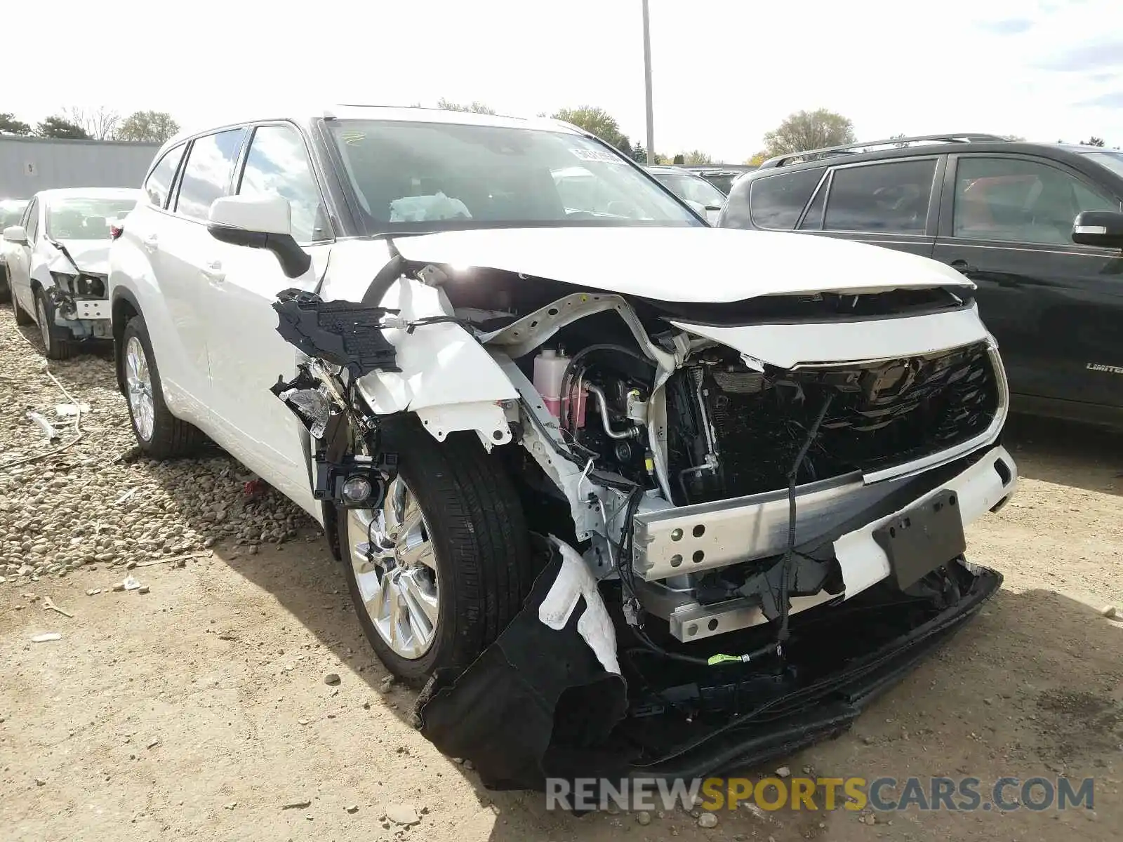 1 Photograph of a damaged car 5TDDZRBH7LS044156 TOYOTA HIGHLANDER 2020