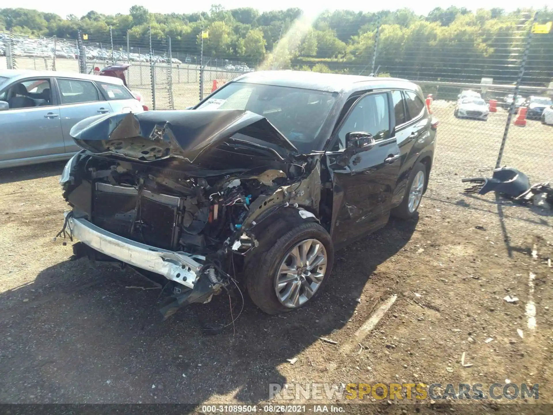 2 Photograph of a damaged car 5TDDZRBH8LS016091 TOYOTA HIGHLANDER 2020