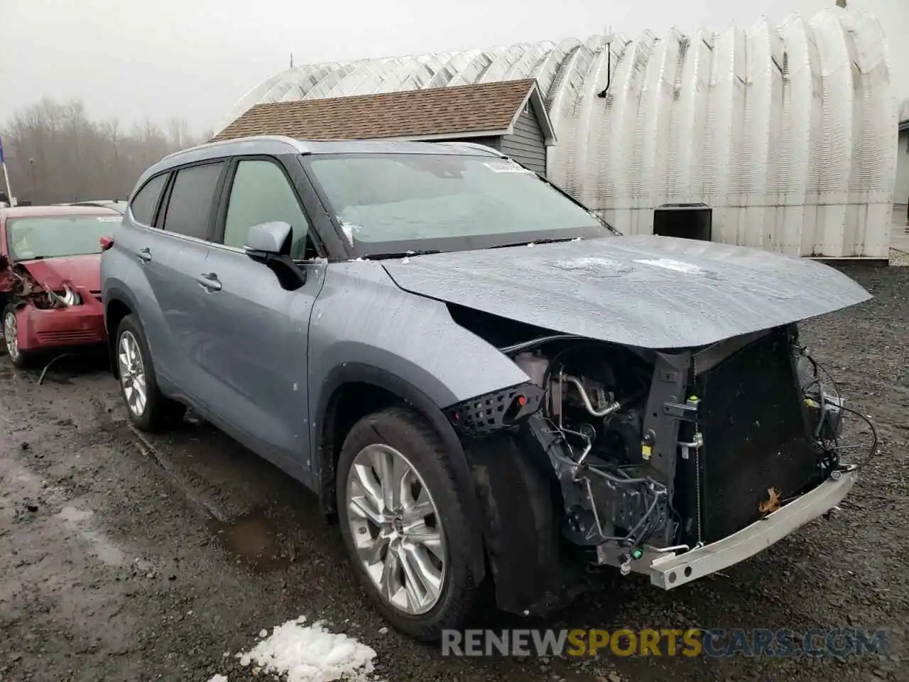 1 Photograph of a damaged car 5TDDZRBH8LS039192 TOYOTA HIGHLANDER 2020