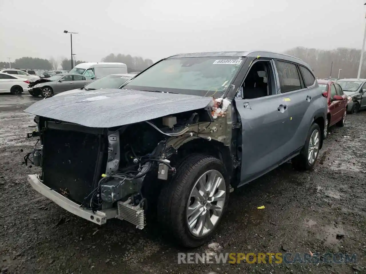 2 Photograph of a damaged car 5TDDZRBH8LS039192 TOYOTA HIGHLANDER 2020