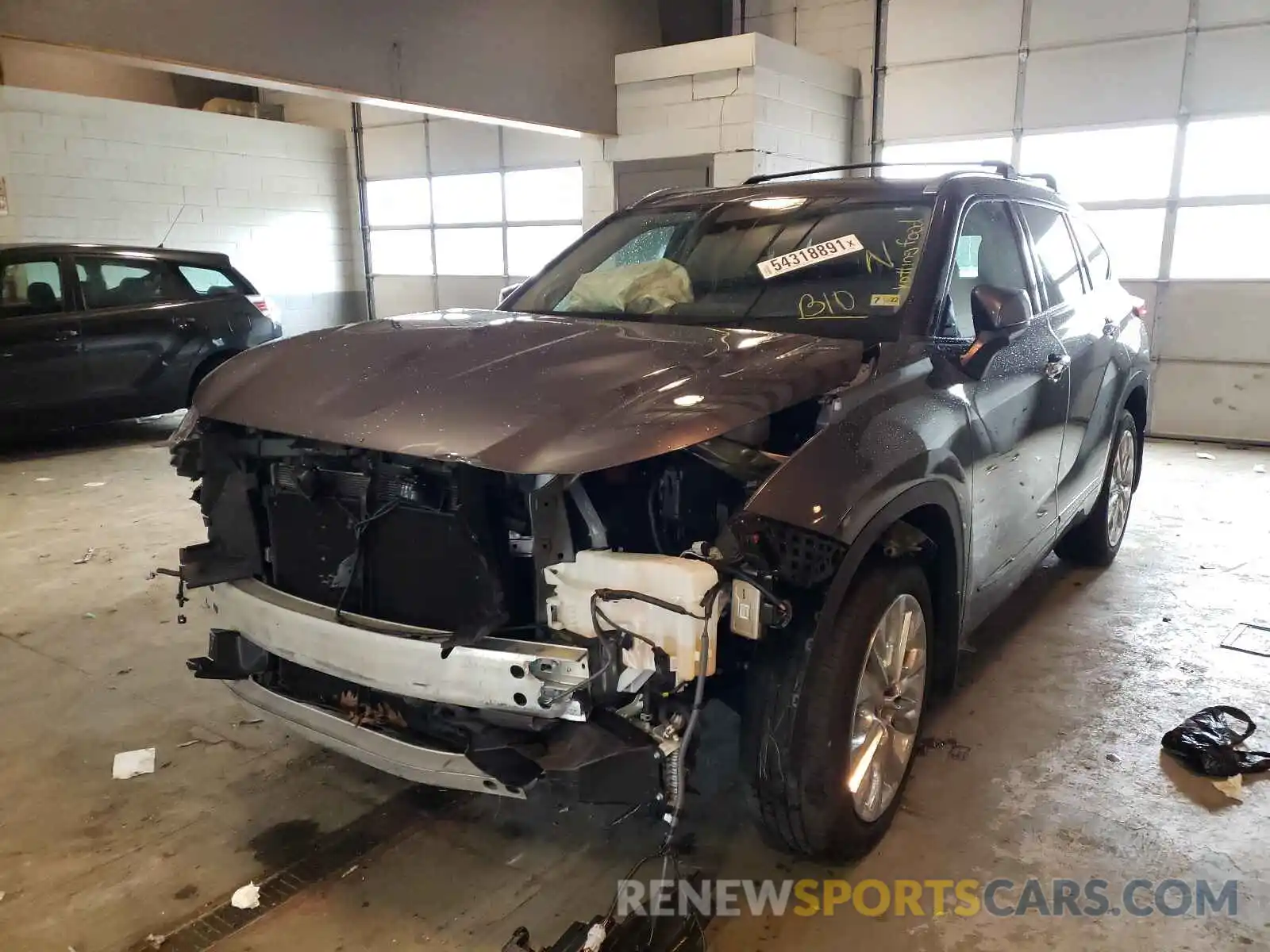 2 Photograph of a damaged car 5TDDZRBH8LS039726 TOYOTA HIGHLANDER 2020