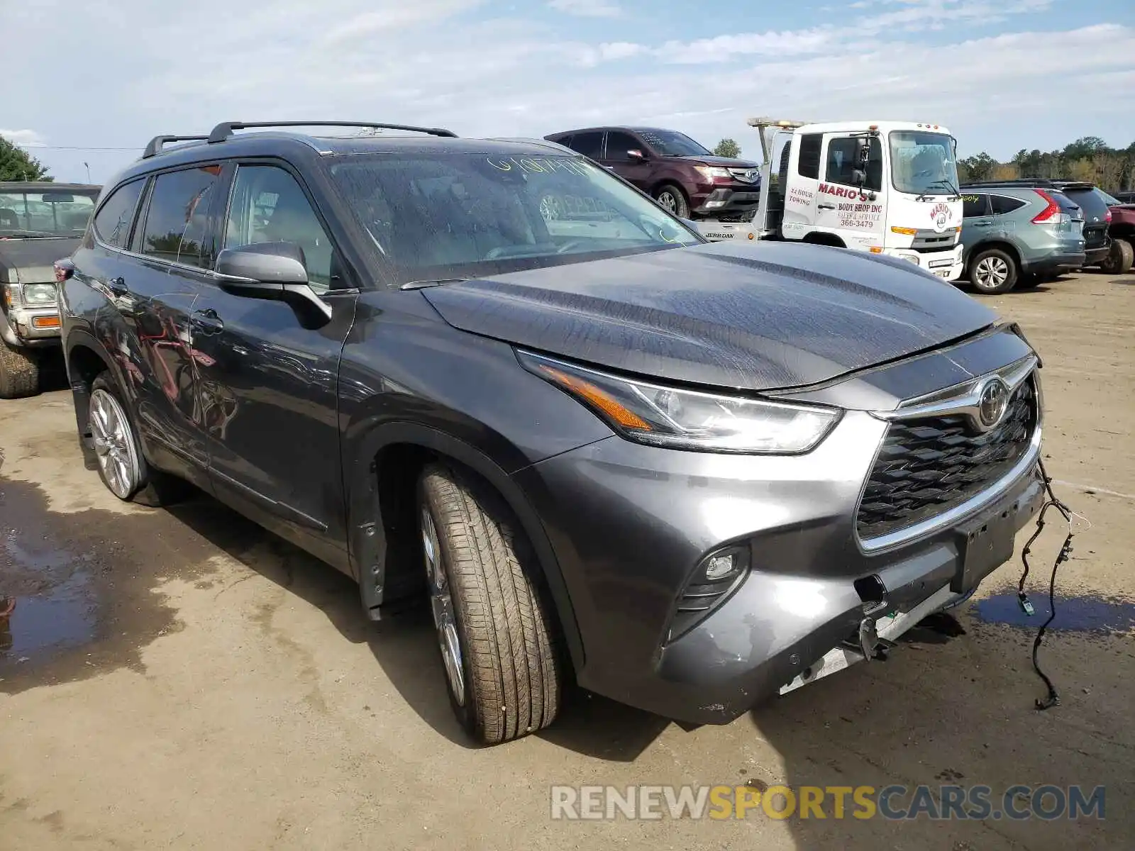 1 Photograph of a damaged car 5TDDZRBH8LS055103 TOYOTA HIGHLANDER 2020