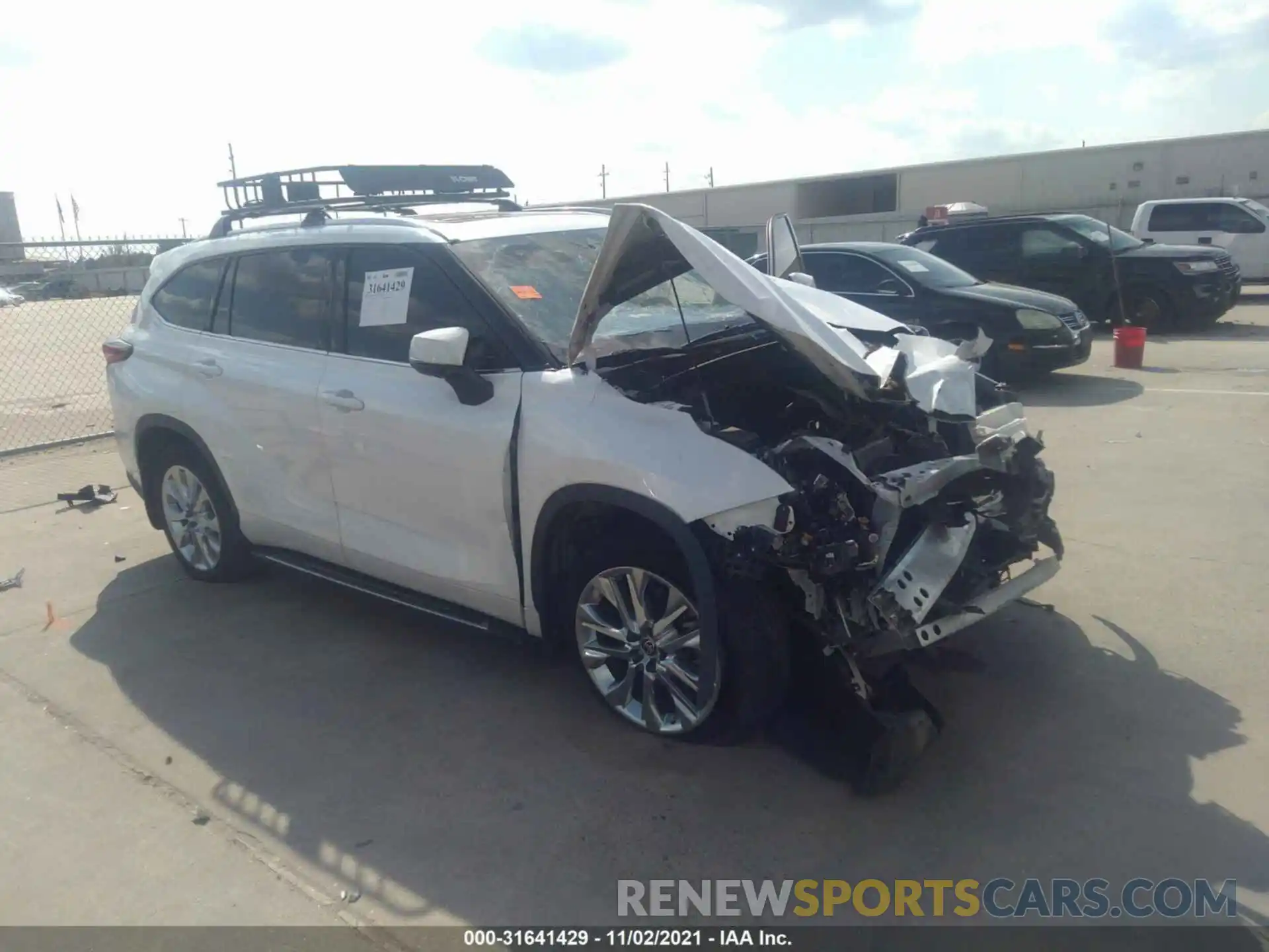 1 Photograph of a damaged car 5TDDZRBH9LS032008 TOYOTA HIGHLANDER 2020