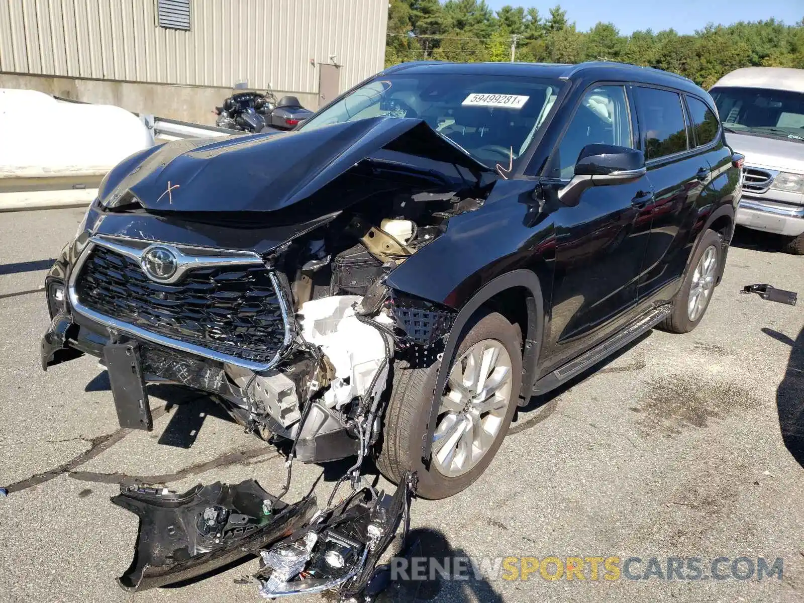 2 Photograph of a damaged car 5TDDZRBHXLS002984 TOYOTA HIGHLANDER 2020