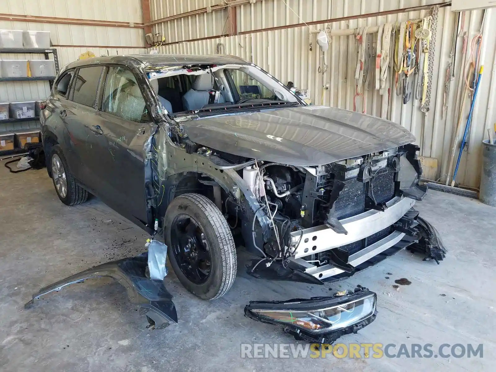 1 Photograph of a damaged car 5TDDZRBHXLS025200 TOYOTA HIGHLANDER 2020