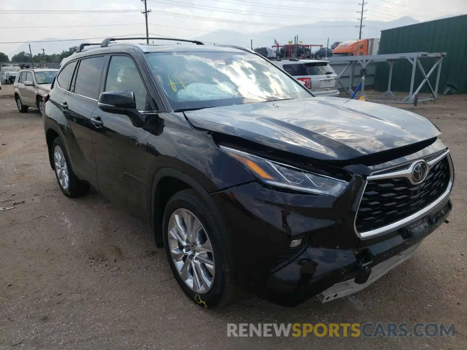 1 Photograph of a damaged car 5TDDZRBHXLS037377 TOYOTA HIGHLANDER 2020