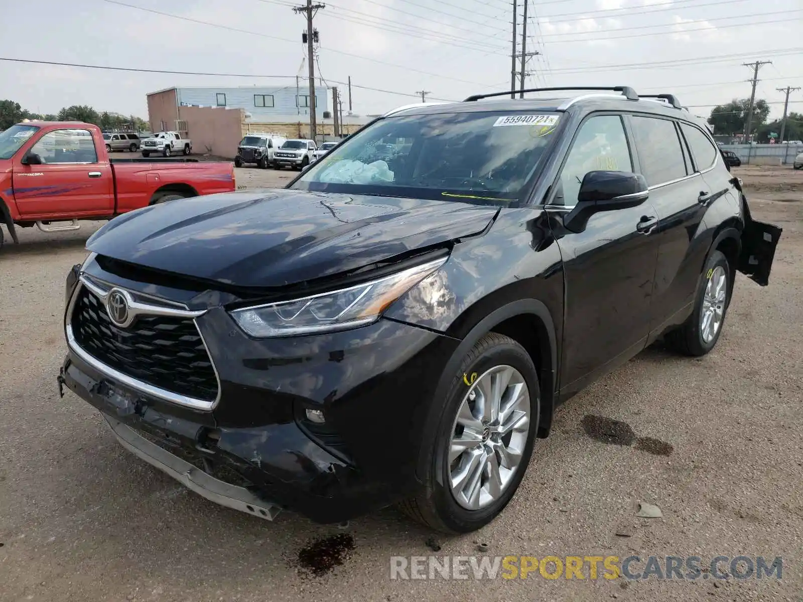 2 Photograph of a damaged car 5TDDZRBHXLS037377 TOYOTA HIGHLANDER 2020