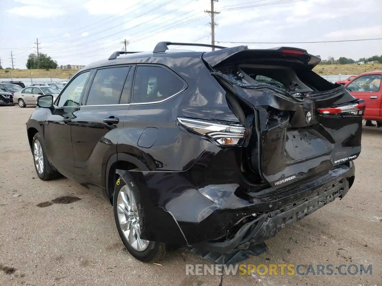 3 Photograph of a damaged car 5TDDZRBHXLS037377 TOYOTA HIGHLANDER 2020