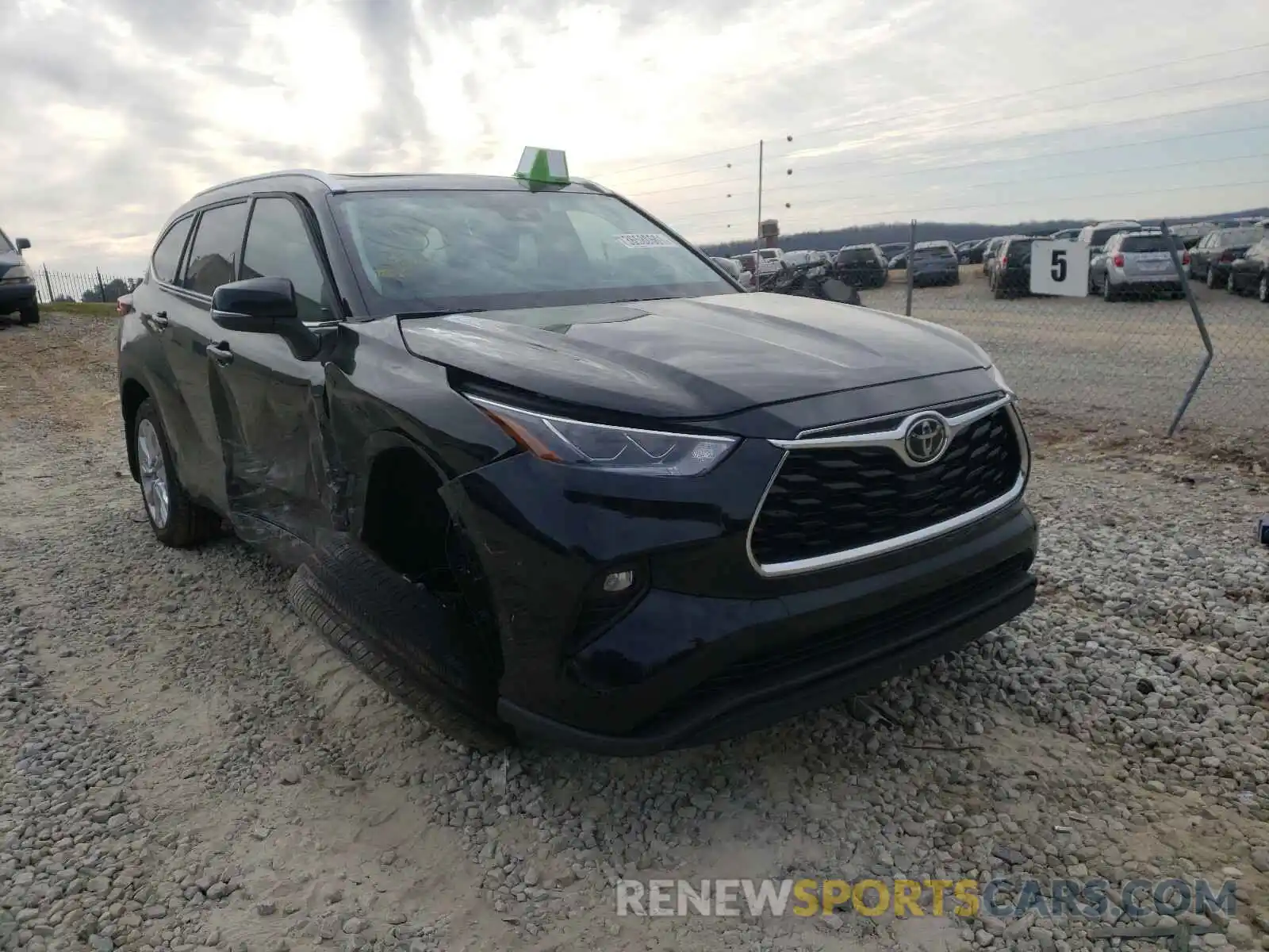 1 Photograph of a damaged car 5TDDZRBHXLS047097 TOYOTA HIGHLANDER 2020