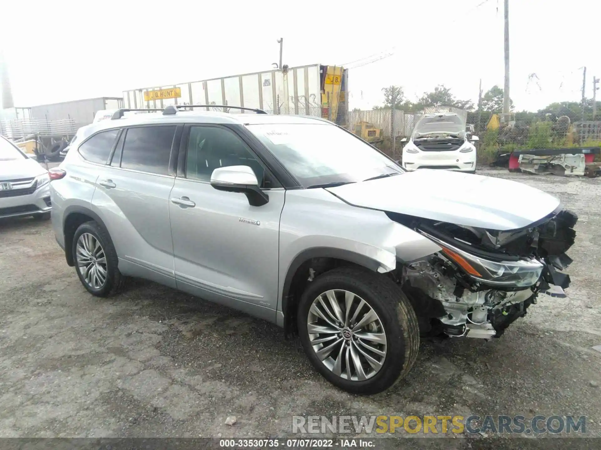 1 Photograph of a damaged car 5TDEBRCH0LS006615 TOYOTA HIGHLANDER 2020