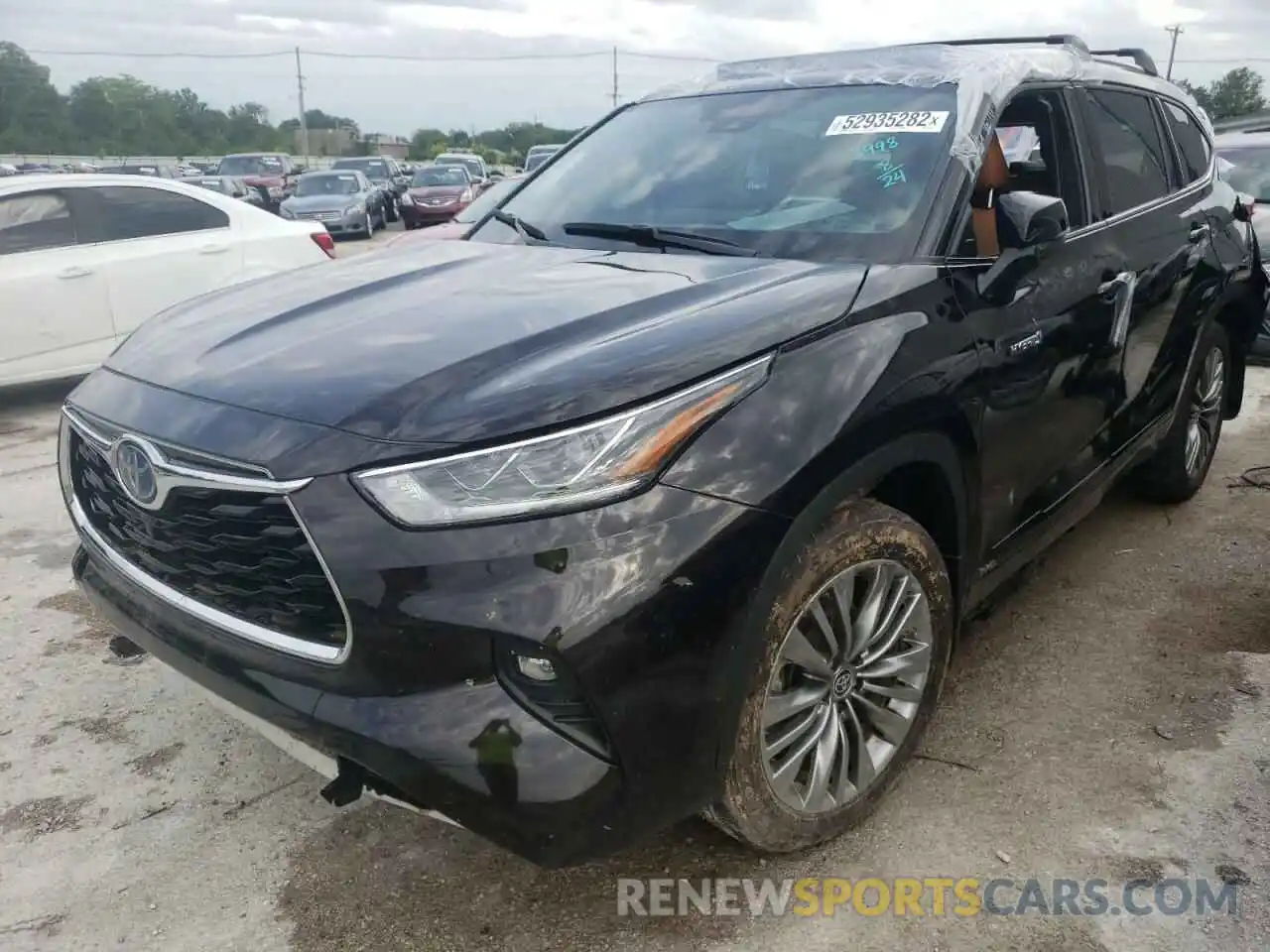 2 Photograph of a damaged car 5TDEBRCH0LS013998 TOYOTA HIGHLANDER 2020