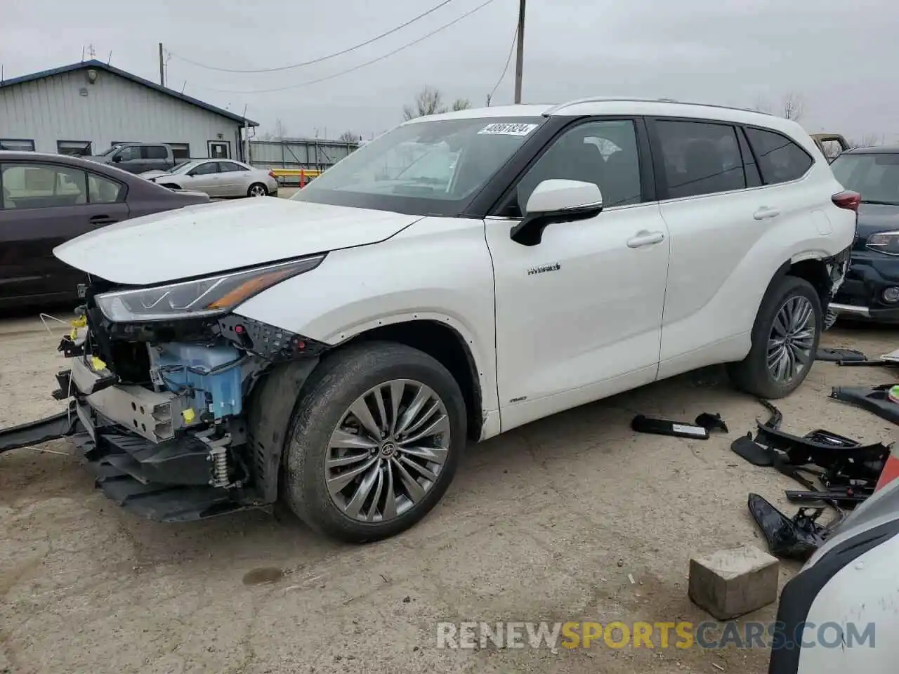 1 Photograph of a damaged car 5TDEBRCH0LS014357 TOYOTA HIGHLANDER 2020