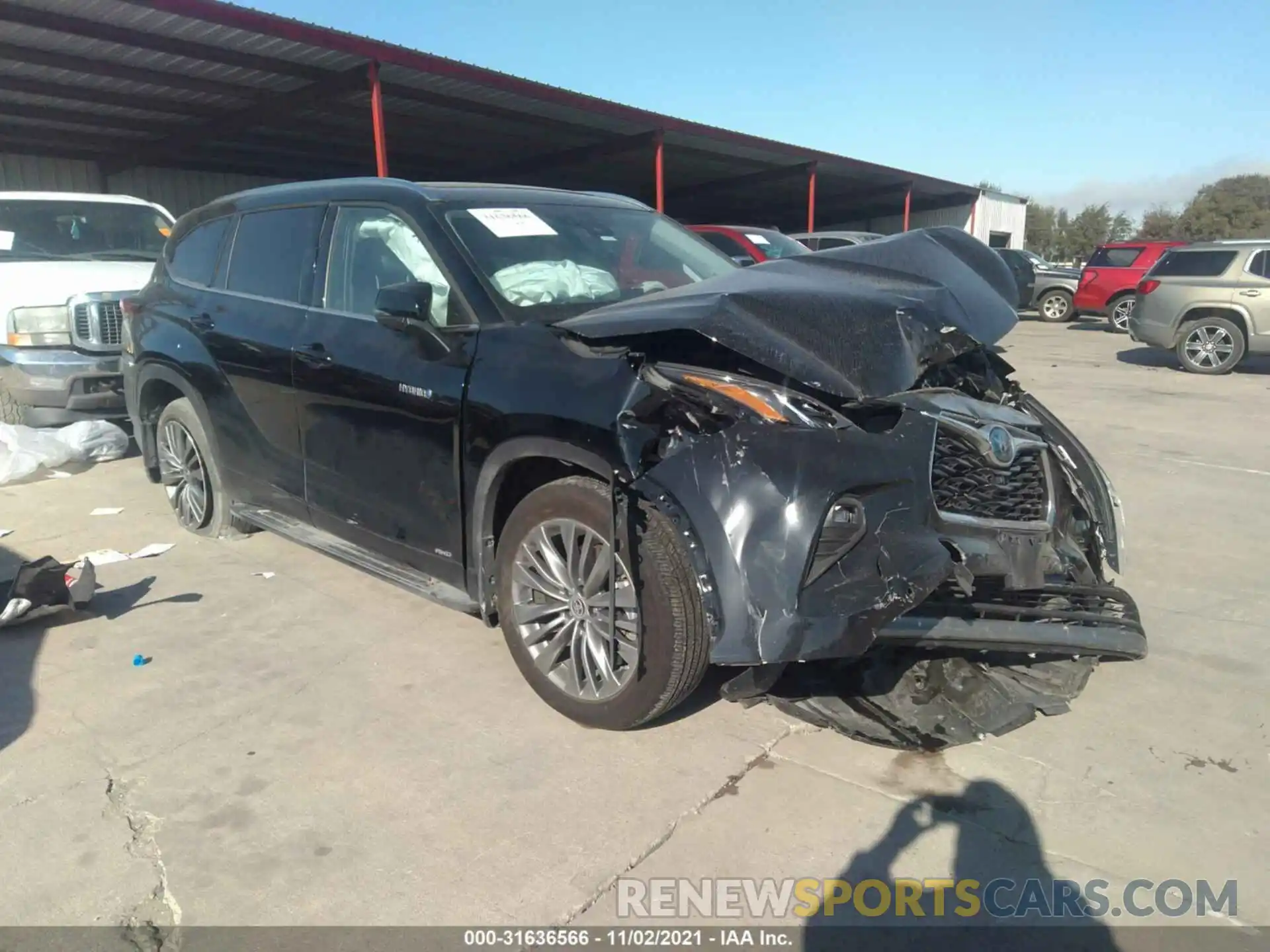 1 Photograph of a damaged car 5TDEBRCH1LS014514 TOYOTA HIGHLANDER 2020