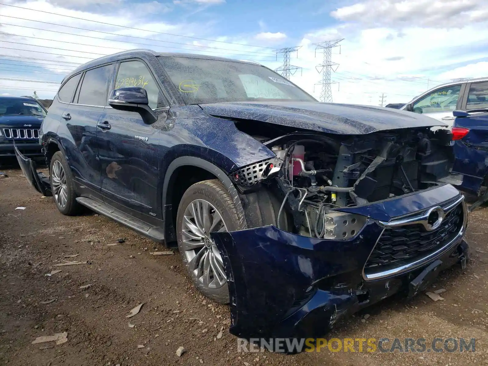 1 Photograph of a damaged car 5TDEBRCH2LS000783 TOYOTA HIGHLANDER 2020