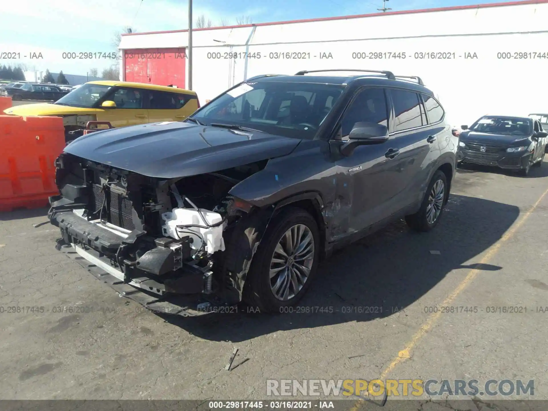 2 Photograph of a damaged car 5TDEBRCH2LS002405 TOYOTA HIGHLANDER 2020