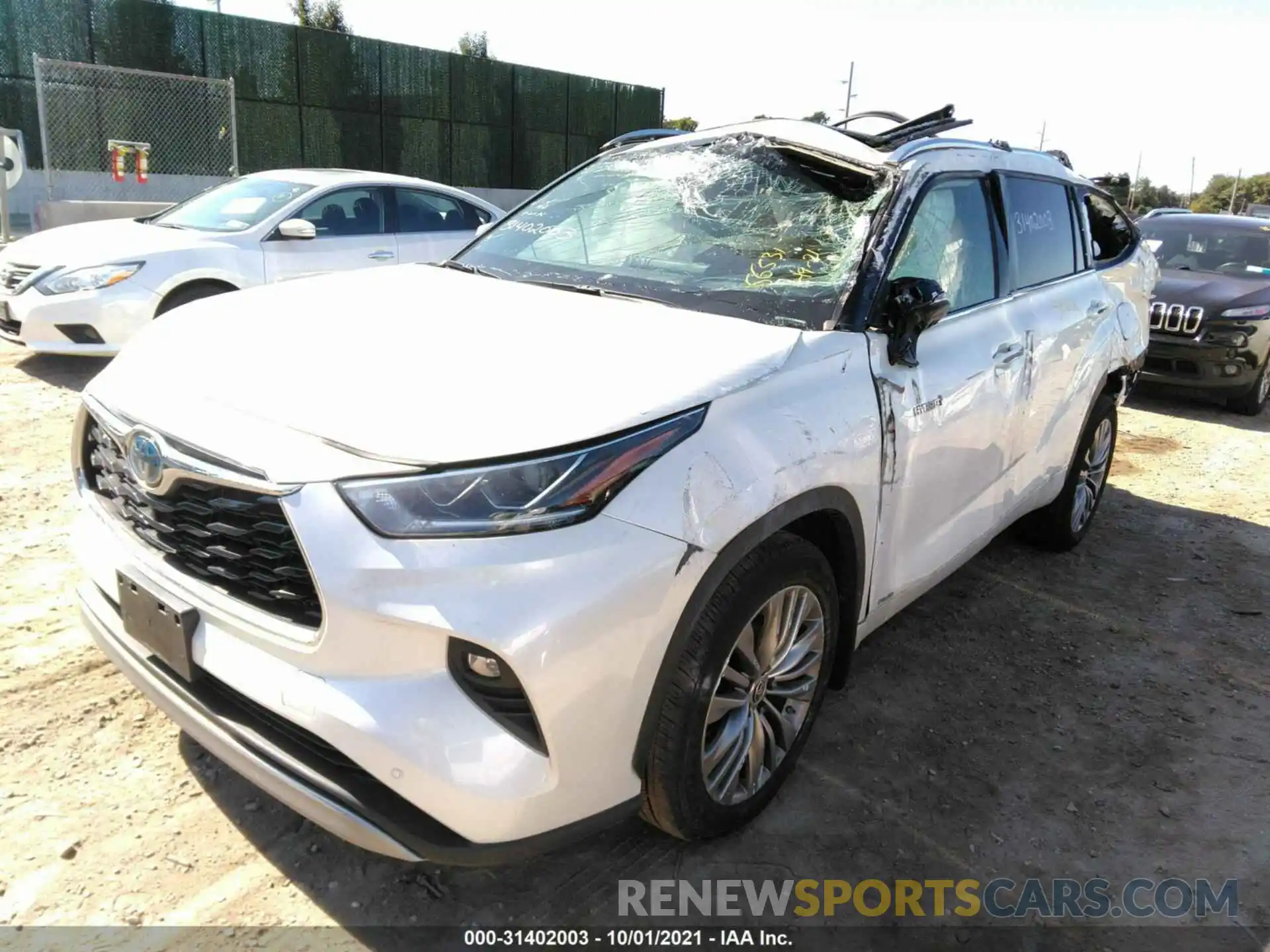 2 Photograph of a damaged car 5TDEBRCH2LS006633 TOYOTA HIGHLANDER 2020