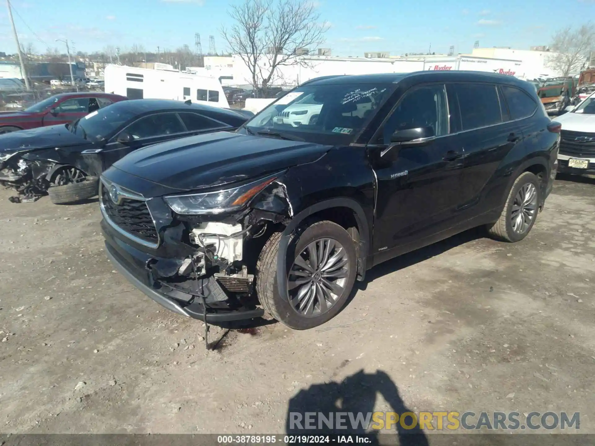 2 Фотография поврежденного автомобиля 5TDEBRCH2LS008706 TOYOTA HIGHLANDER 2020