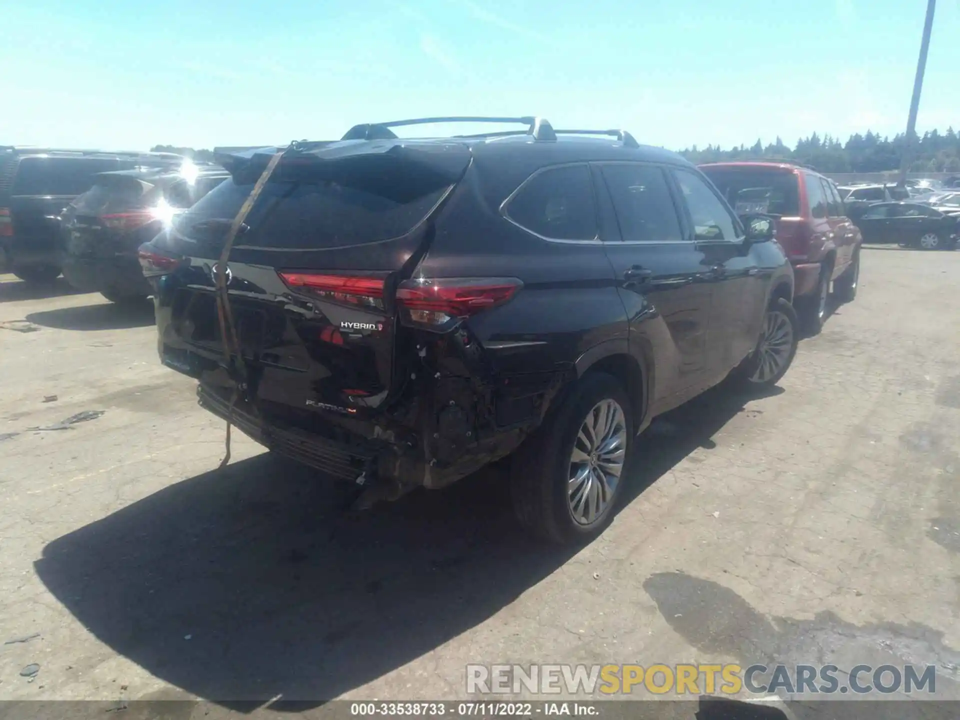 4 Фотография поврежденного автомобиля 5TDEBRCH2LS012819 TOYOTA HIGHLANDER 2020