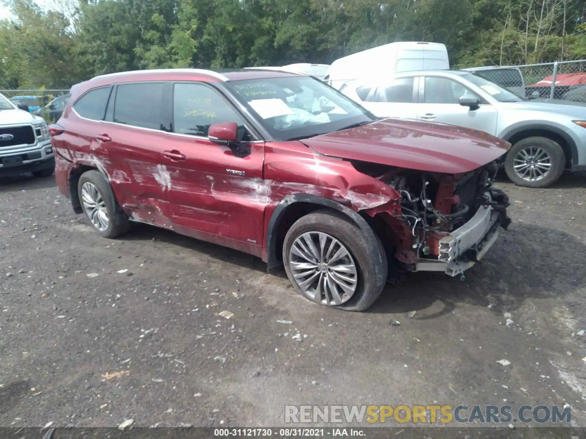 1 Photograph of a damaged car 5TDEBRCH3LS005555 TOYOTA HIGHLANDER 2020