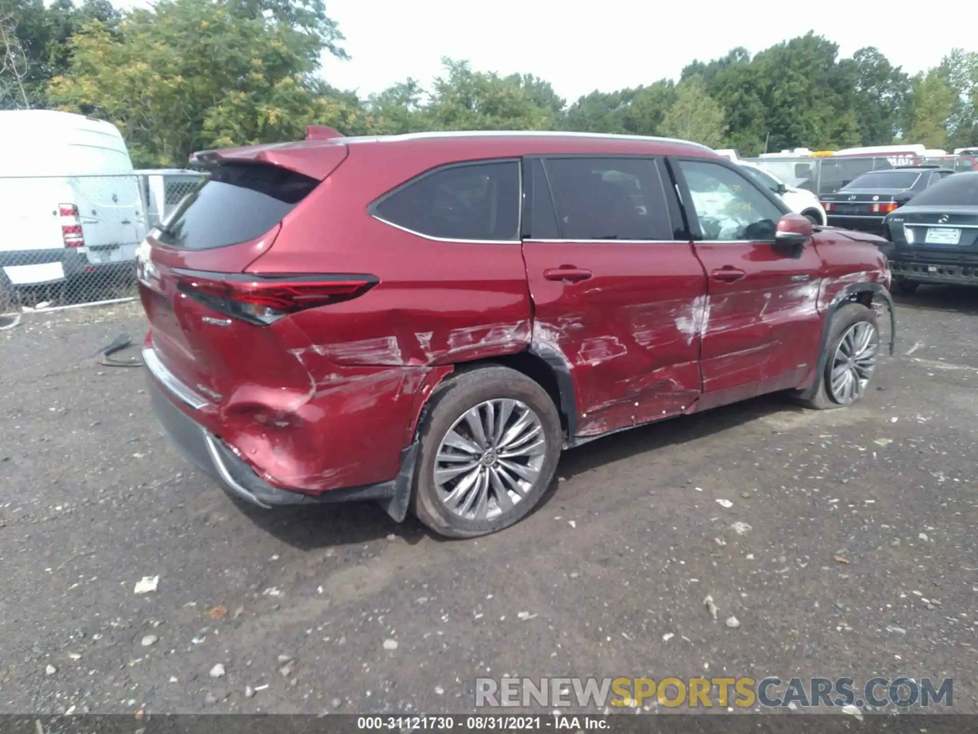 4 Фотография поврежденного автомобиля 5TDEBRCH3LS005555 TOYOTA HIGHLANDER 2020