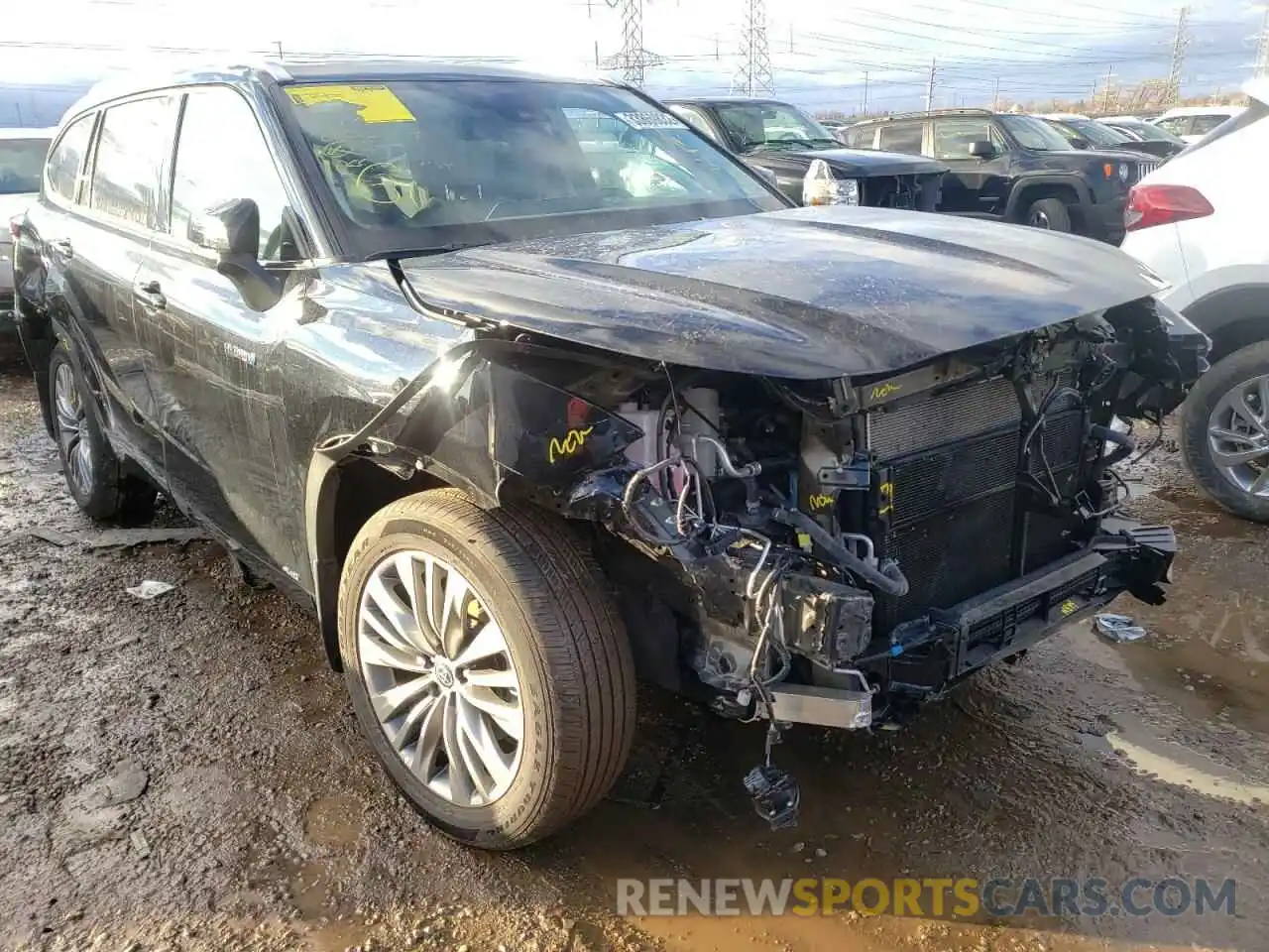 1 Photograph of a damaged car 5TDEBRCH4LS010263 TOYOTA HIGHLANDER 2020