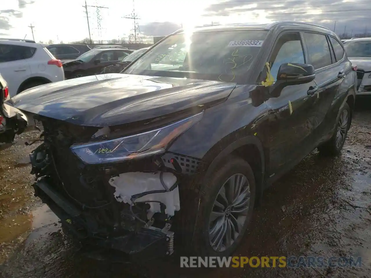 2 Photograph of a damaged car 5TDEBRCH4LS010263 TOYOTA HIGHLANDER 2020