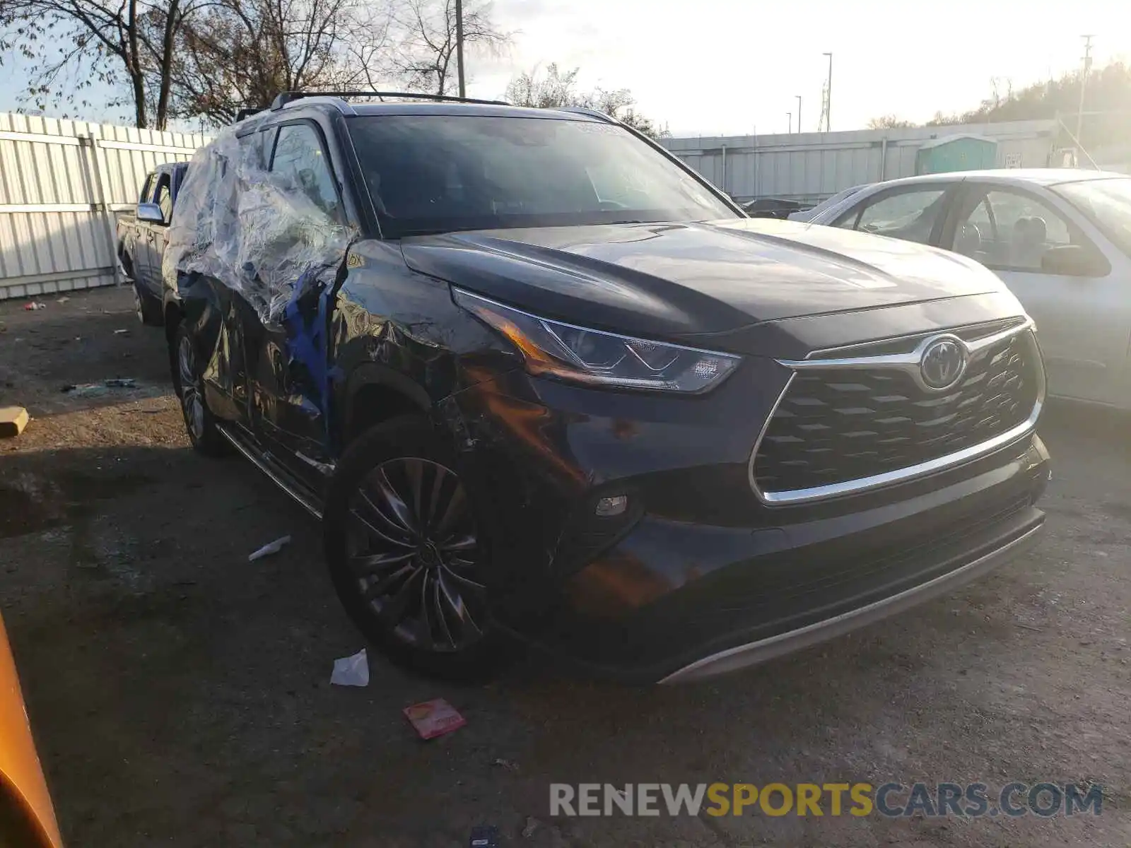 1 Photograph of a damaged car 5TDEBRCH6LS003153 TOYOTA HIGHLANDER 2020