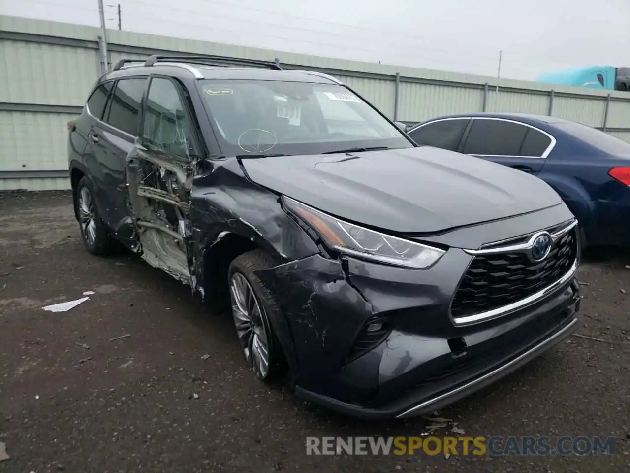 1 Photograph of a damaged car 5TDEBRCH7LS007311 TOYOTA HIGHLANDER 2020