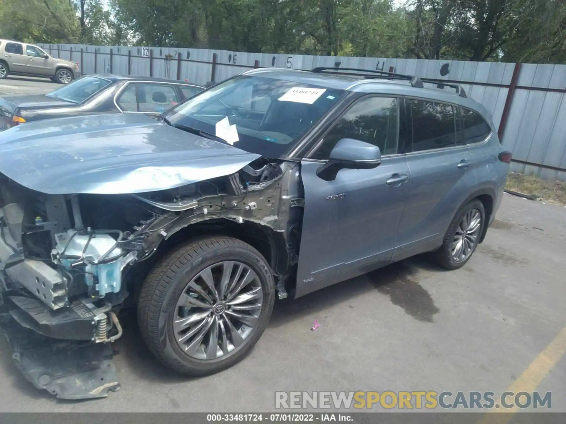 2 Фотография поврежденного автомобиля 5TDEBRCH7LS011214 TOYOTA HIGHLANDER 2020