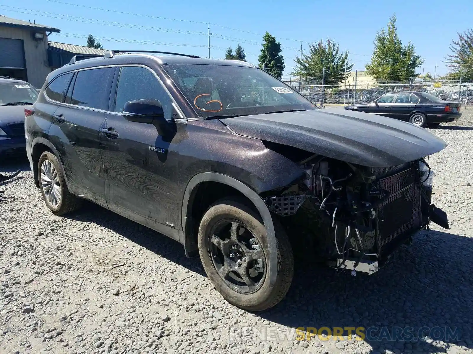 1 Photograph of a damaged car 5TDEBRCH8LS003347 TOYOTA HIGHLANDER 2020