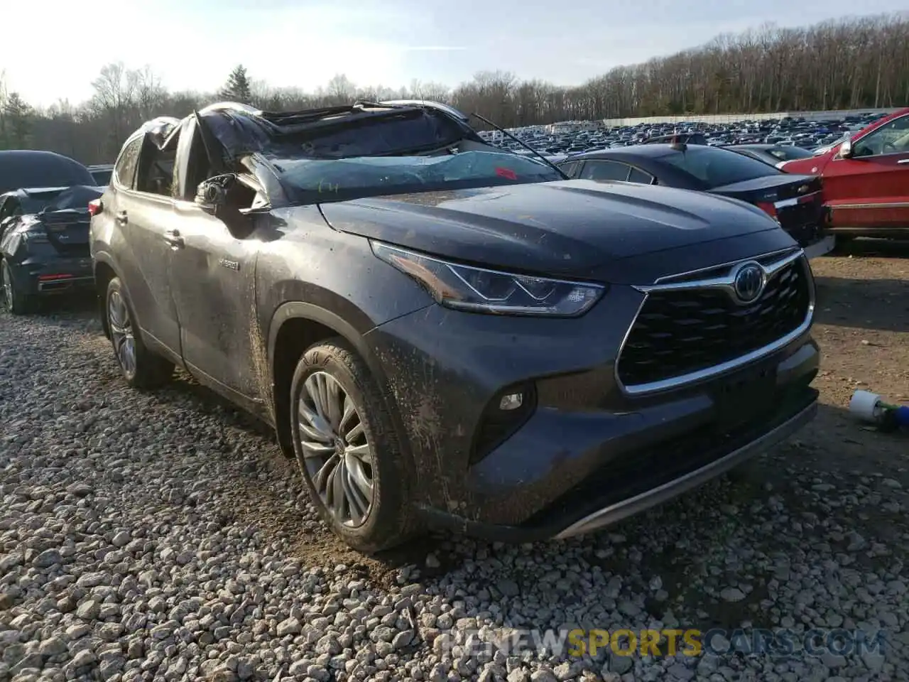 1 Photograph of a damaged car 5TDEBRCH8LS011853 TOYOTA HIGHLANDER 2020