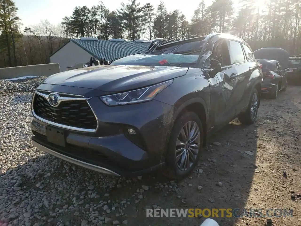 2 Photograph of a damaged car 5TDEBRCH8LS011853 TOYOTA HIGHLANDER 2020