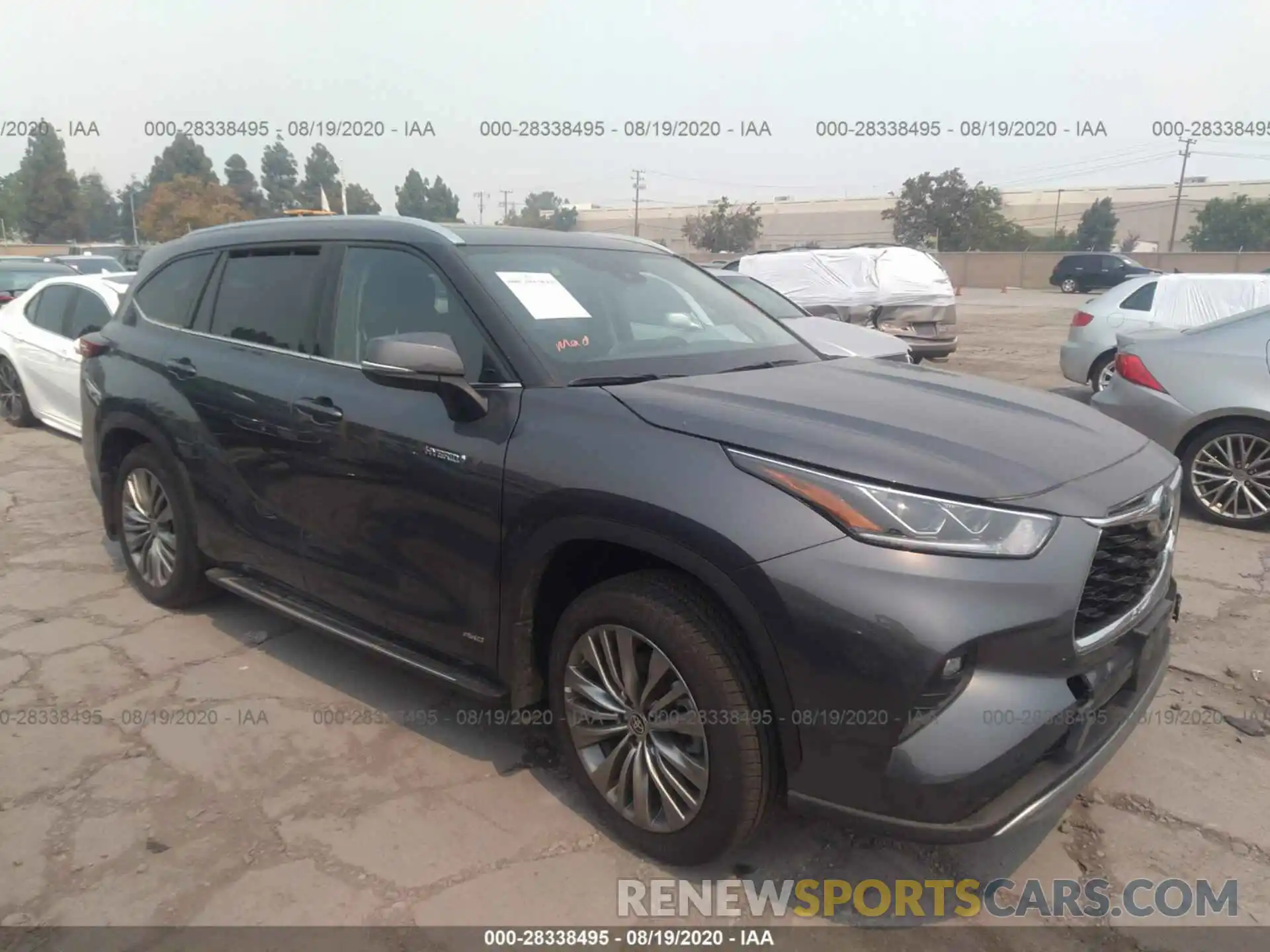 1 Photograph of a damaged car 5TDEBRCH9LS000814 TOYOTA HIGHLANDER 2020