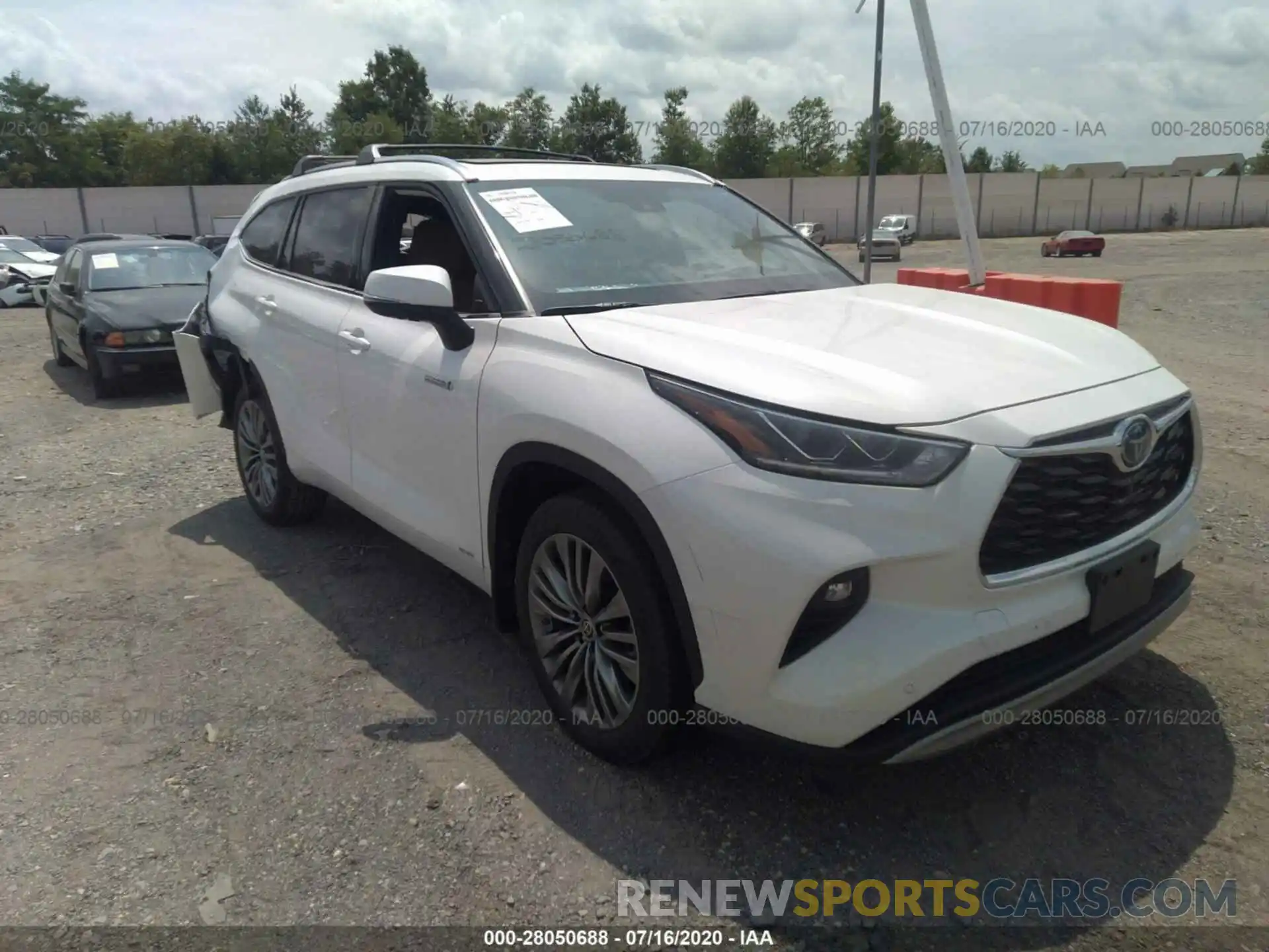 1 Photograph of a damaged car 5TDEBRCHXLS000529 TOYOTA HIGHLANDER 2020