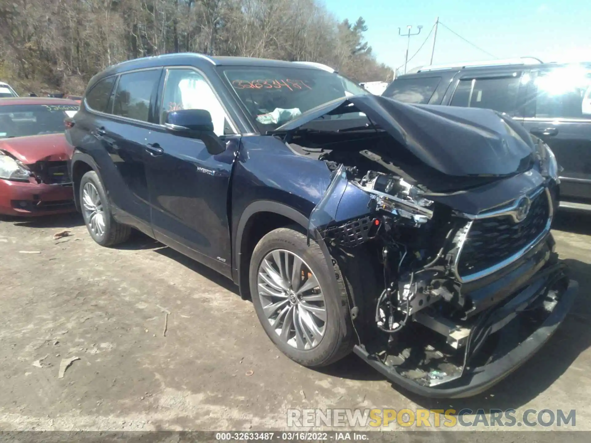 1 Photograph of a damaged car 5TDEBRCHXLS008792 TOYOTA HIGHLANDER 2020