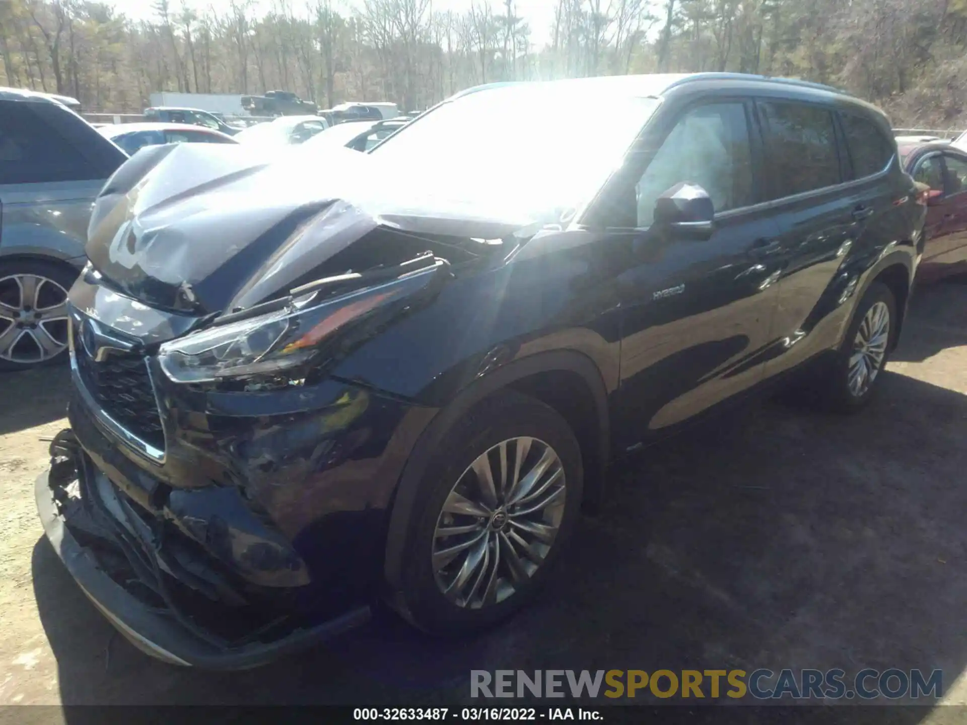 2 Photograph of a damaged car 5TDEBRCHXLS008792 TOYOTA HIGHLANDER 2020