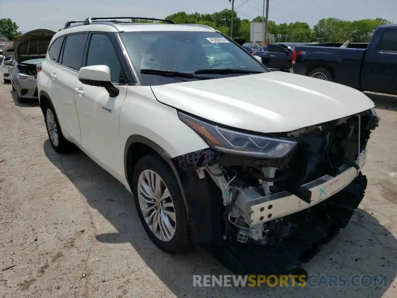 1 Photograph of a damaged car 5TDFARAH5LS003980 TOYOTA HIGHLANDER 2020