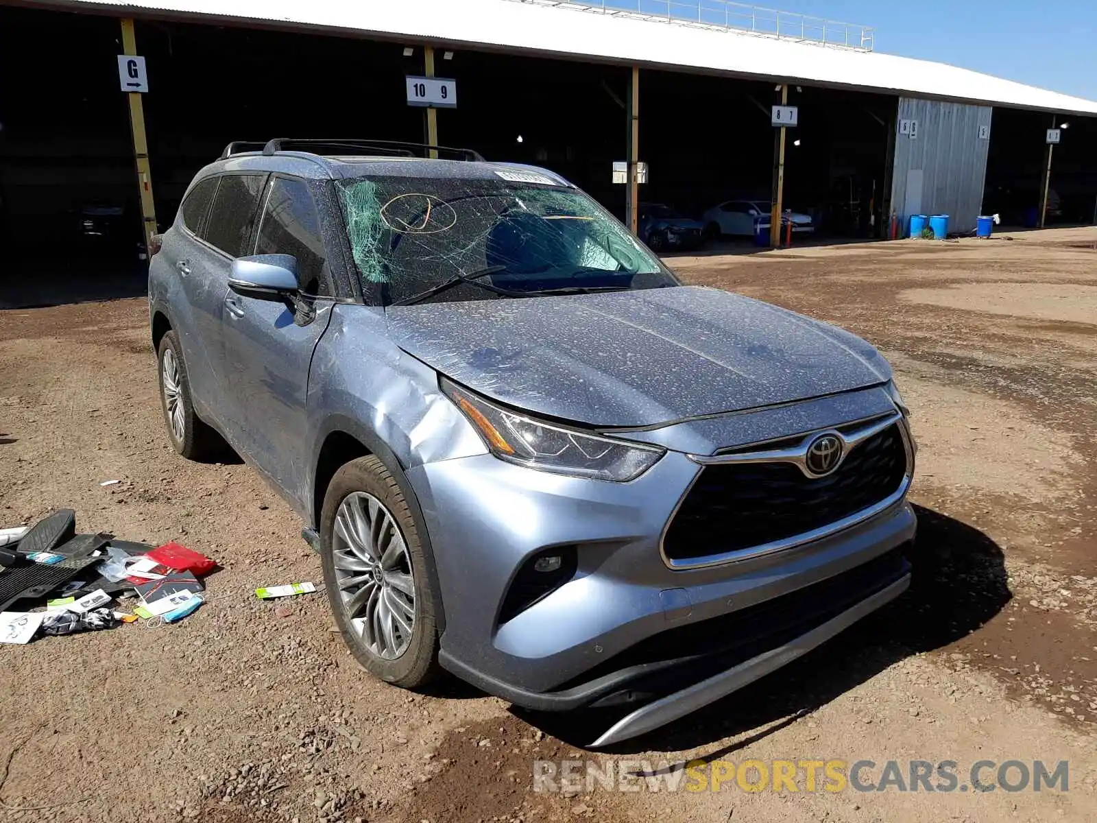 1 Photograph of a damaged car 5TDFZRAH0LS029881 TOYOTA HIGHLANDER 2020