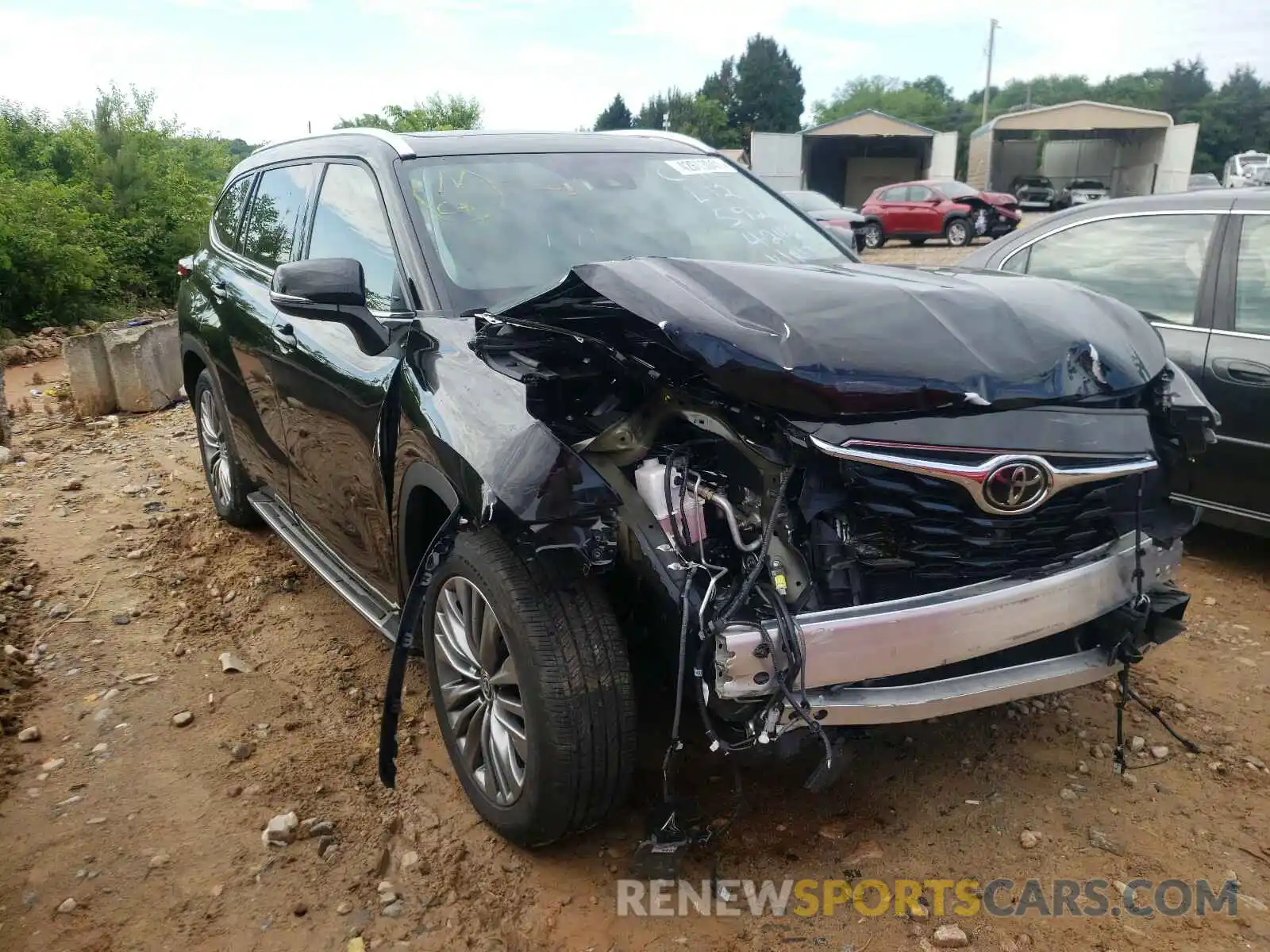 1 Photograph of a damaged car 5TDFZRAH3LS015926 TOYOTA HIGHLANDER 2020