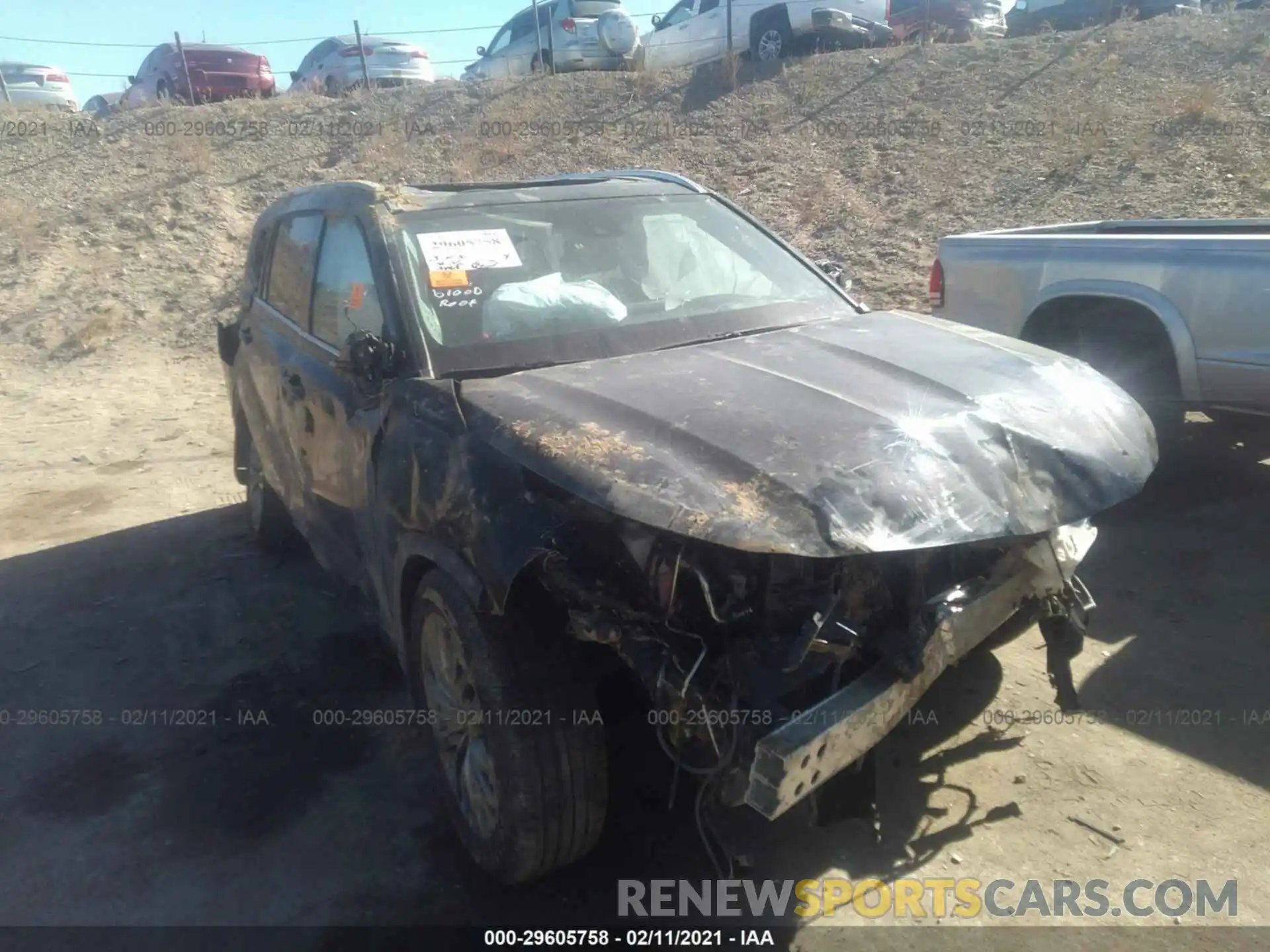 1 Photograph of a damaged car 5TDFZRAH5LS011232 TOYOTA HIGHLANDER 2020