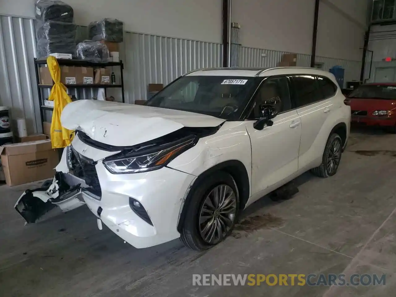 2 Photograph of a damaged car 5TDFZRAH6LS013703 TOYOTA HIGHLANDER 2020