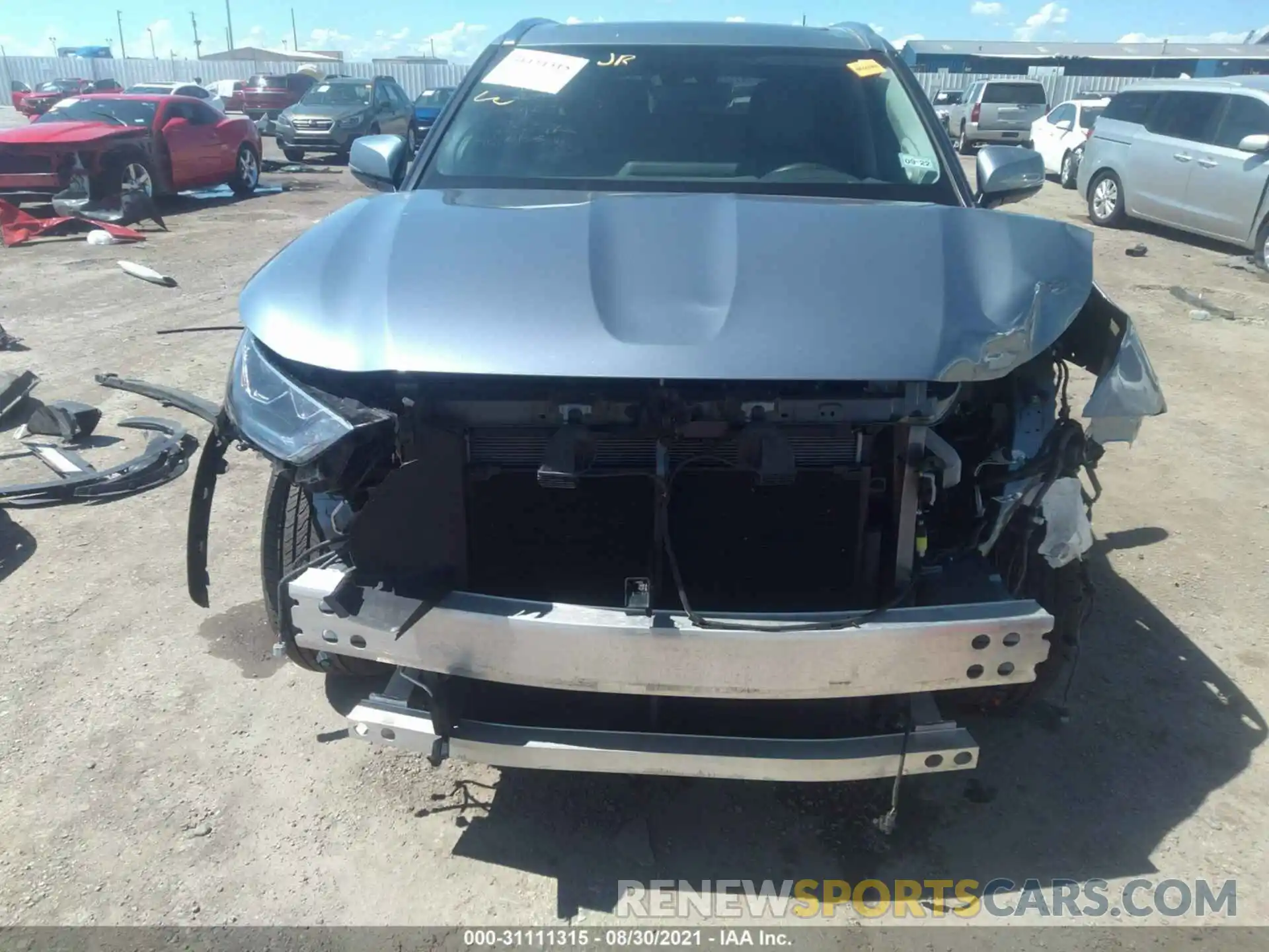 6 Photograph of a damaged car 5TDFZRAH6LS030081 TOYOTA HIGHLANDER 2020