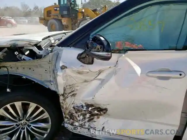 10 Photograph of a damaged car 5TDFZRAHXLS017835 TOYOTA HIGHLANDER 2020