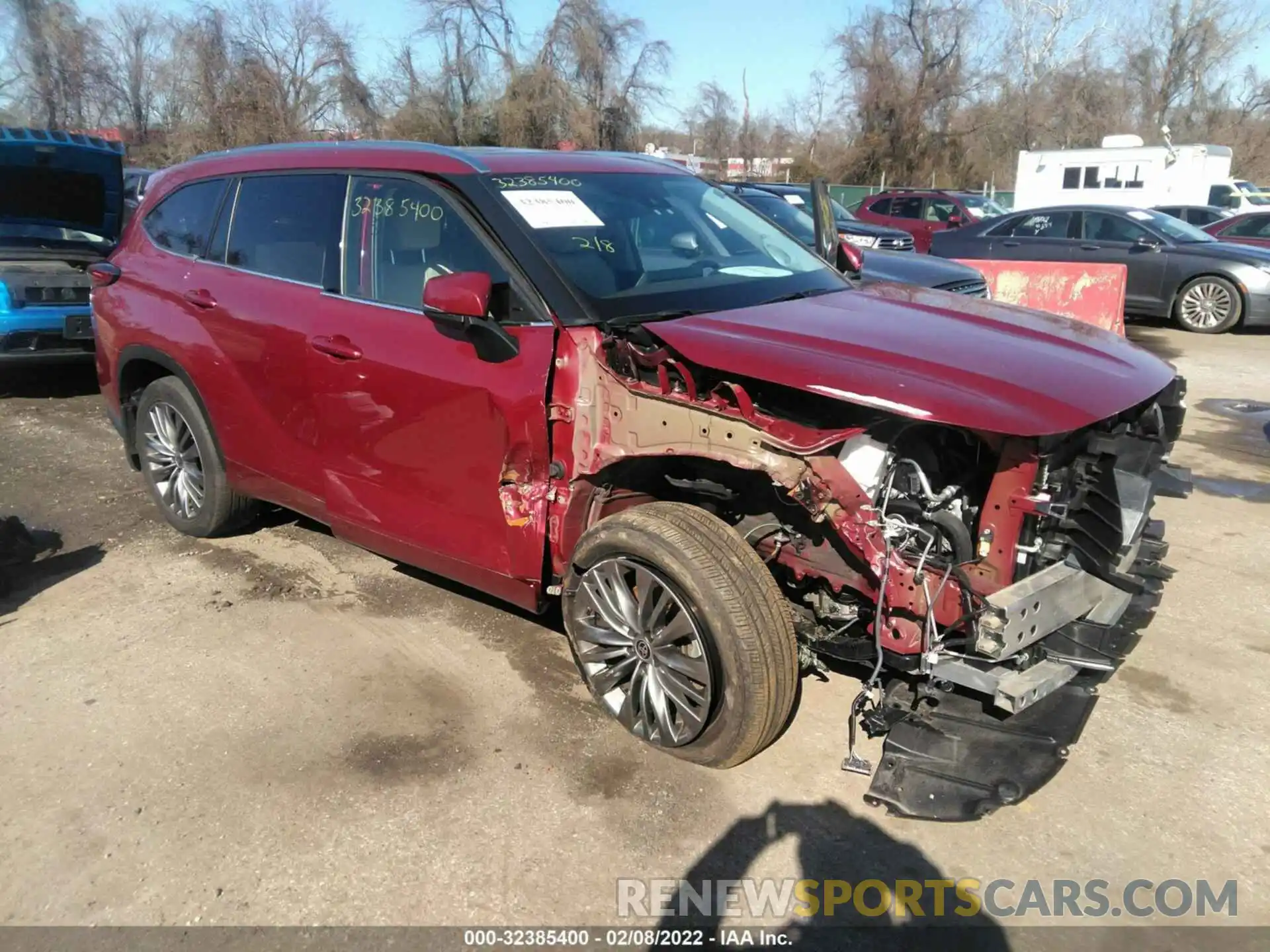 1 Photograph of a damaged car 5TDFZRBH0LS002968 TOYOTA HIGHLANDER 2020