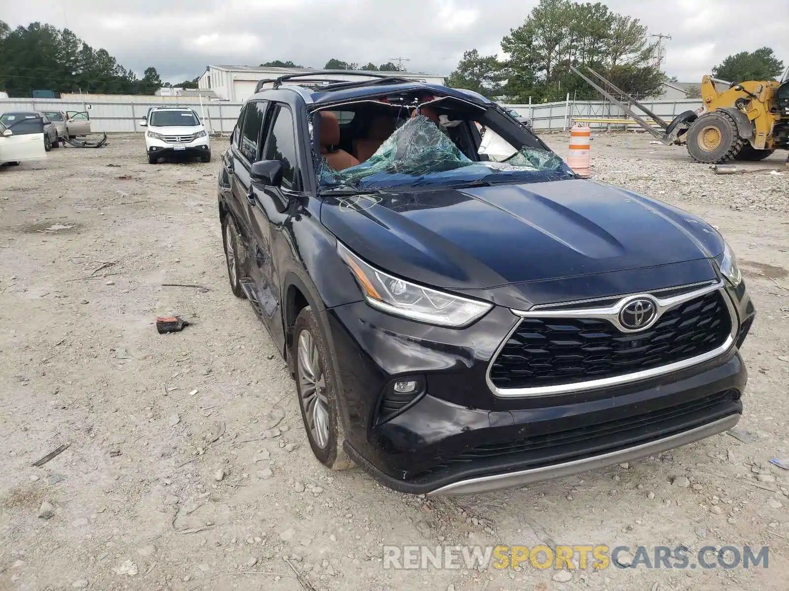 1 Photograph of a damaged car 5TDFZRBH0LS036845 TOYOTA HIGHLANDER 2020