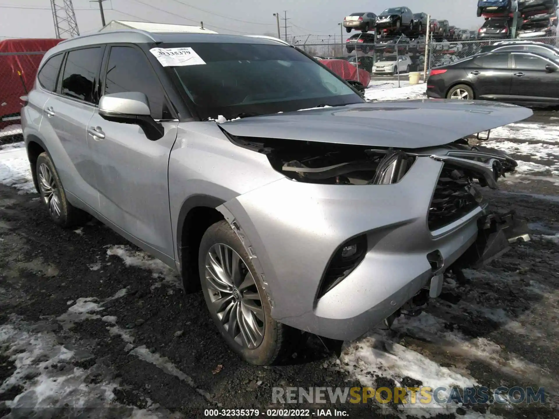 1 Photograph of a damaged car 5TDFZRBH1LS022386 TOYOTA HIGHLANDER 2020