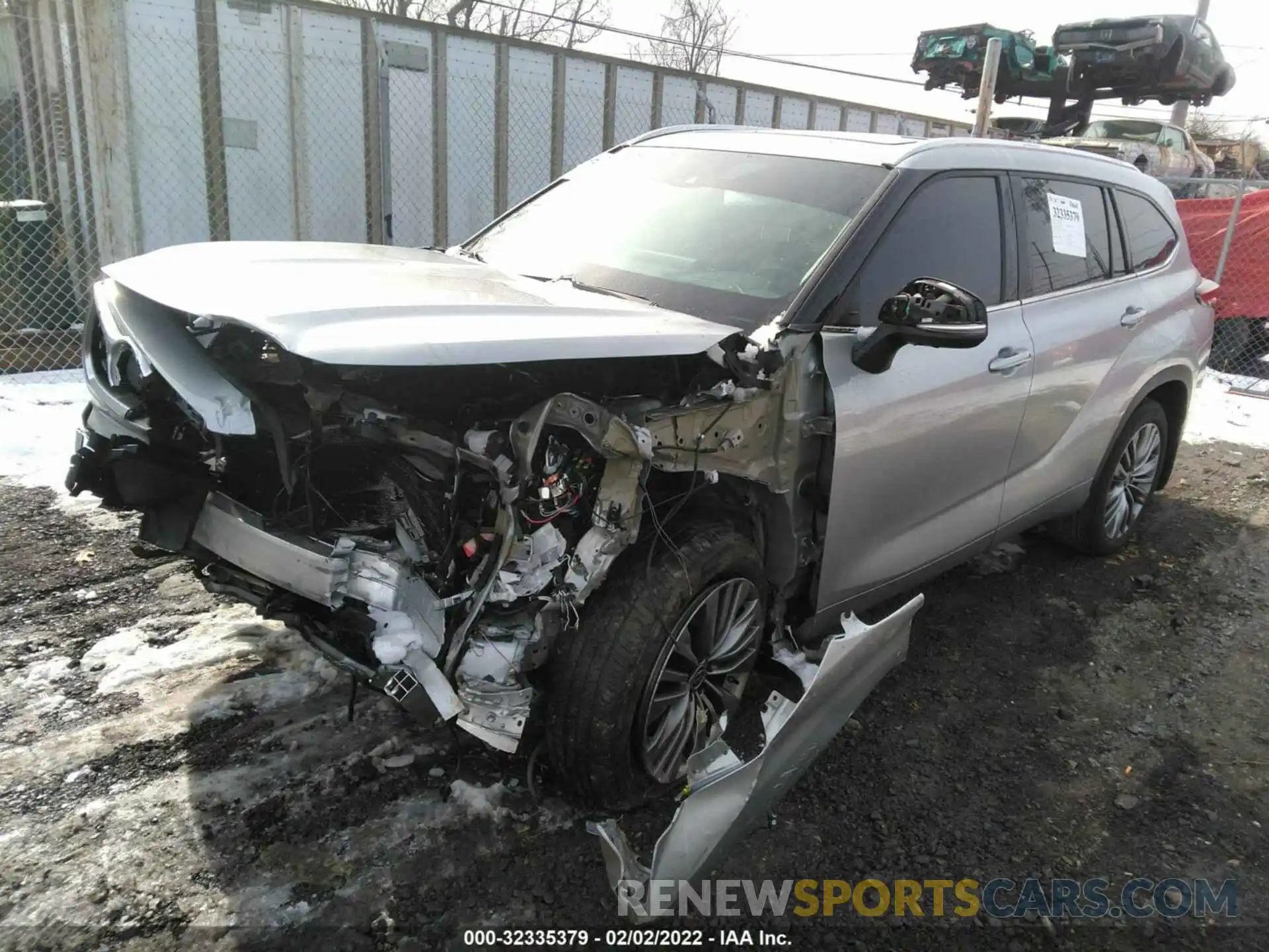 2 Photograph of a damaged car 5TDFZRBH1LS022386 TOYOTA HIGHLANDER 2020