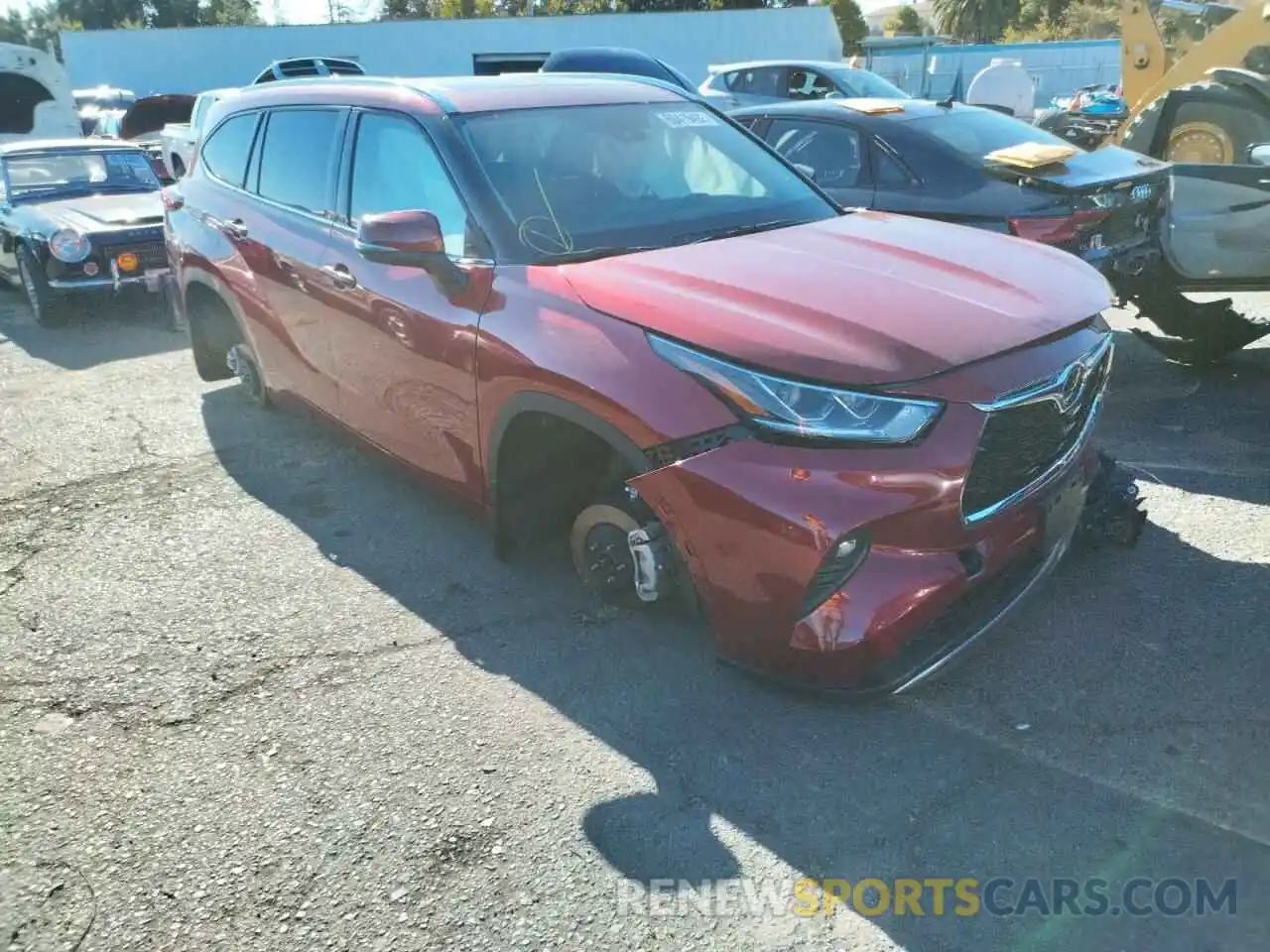 1 Photograph of a damaged car 5TDFZRBH2LS002504 TOYOTA HIGHLANDER 2020