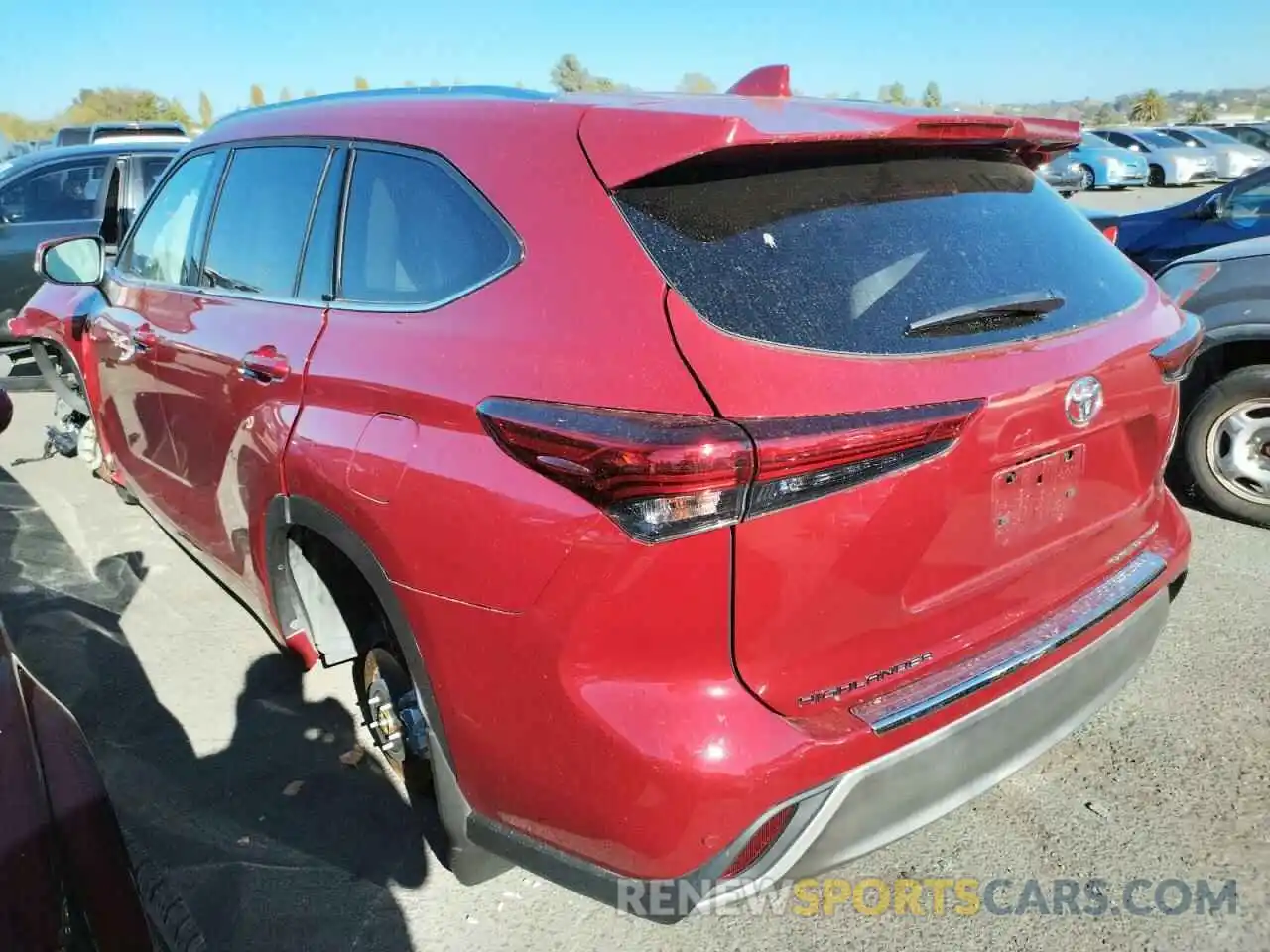 3 Photograph of a damaged car 5TDFZRBH2LS002504 TOYOTA HIGHLANDER 2020